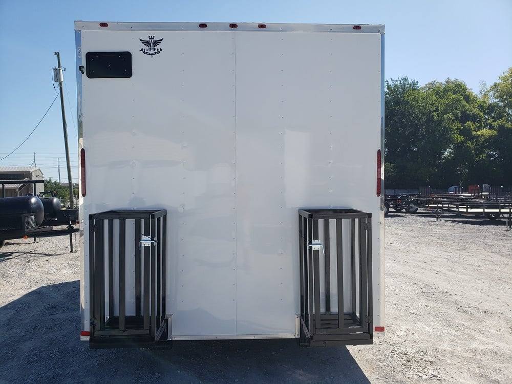 8.5' x 16' White Concession Food Trailer With Appliances - Image 8