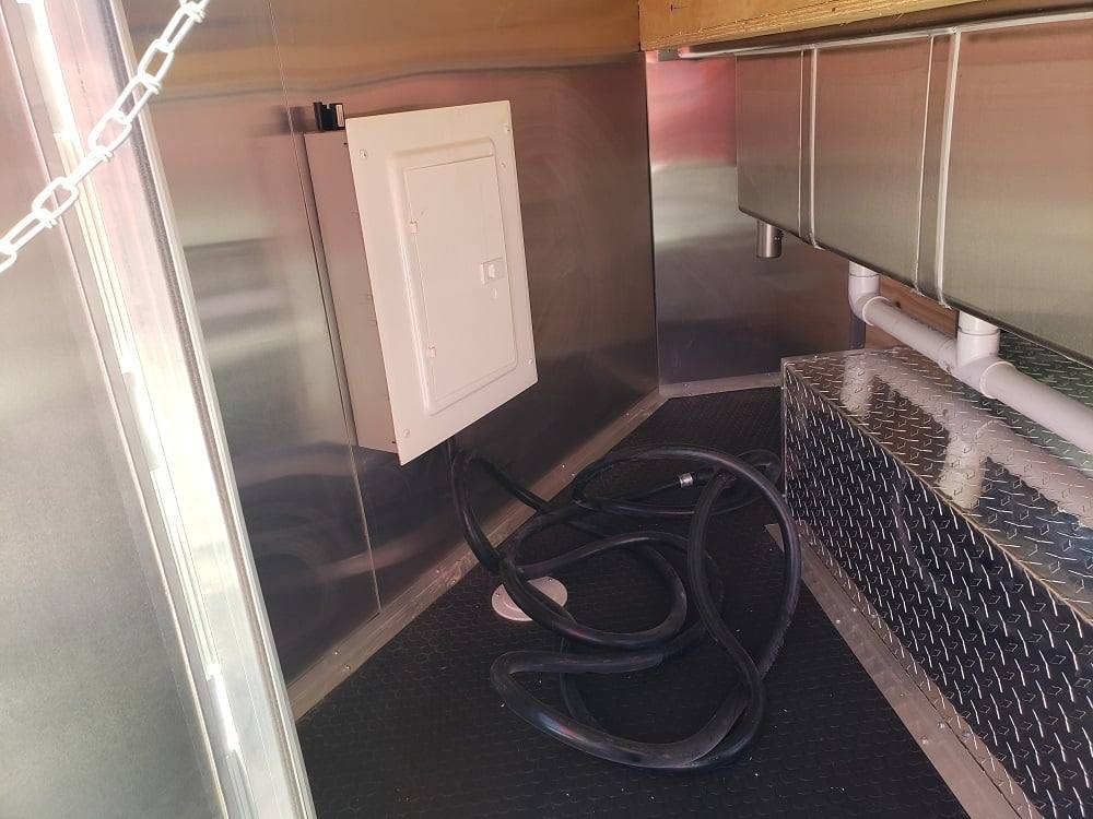 8.5' x 16' White Concession Food Trailer With Appliances - Image 7