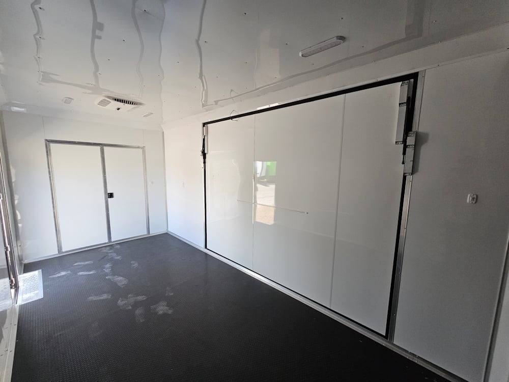 8.5' X 18' Black W Blackout Enclosed Marketing Trailer - Image 4