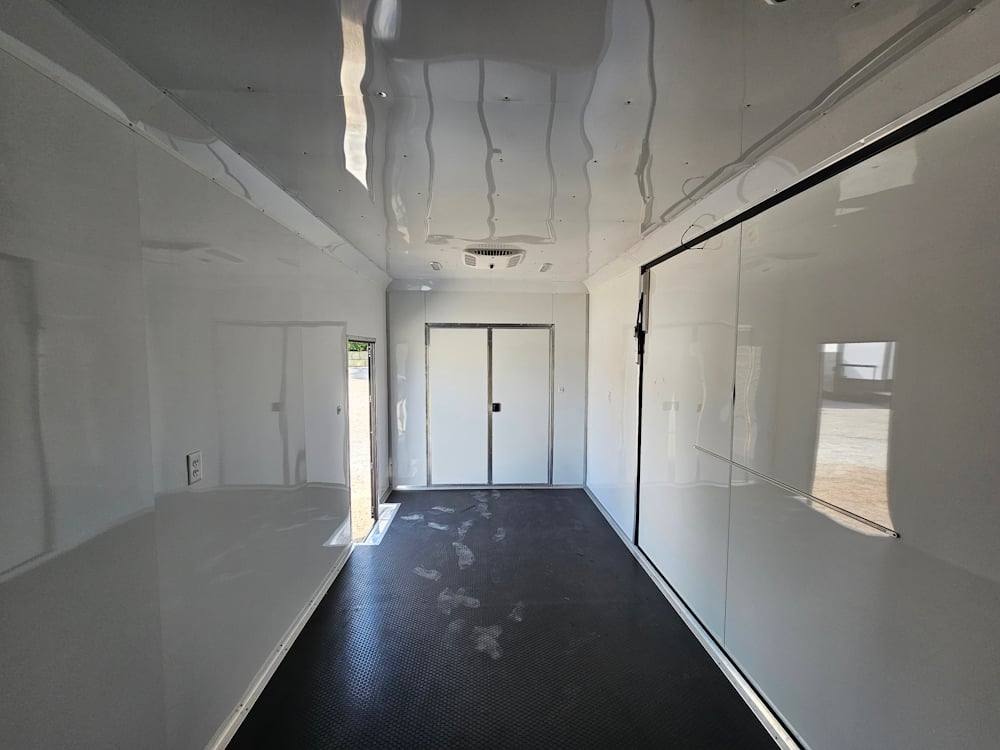 8.5' X 18' Black W Blackout Enclosed Marketing Trailer - Image 5