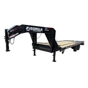 8.5x25 Gooseneck Deckover Dovetail Trailer (2) 10K Axles King Kong Ramps 20K GVWR