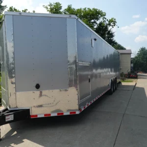 8.5' x 32' Silver Enclosed Trailer (3) 7,000LB Axles