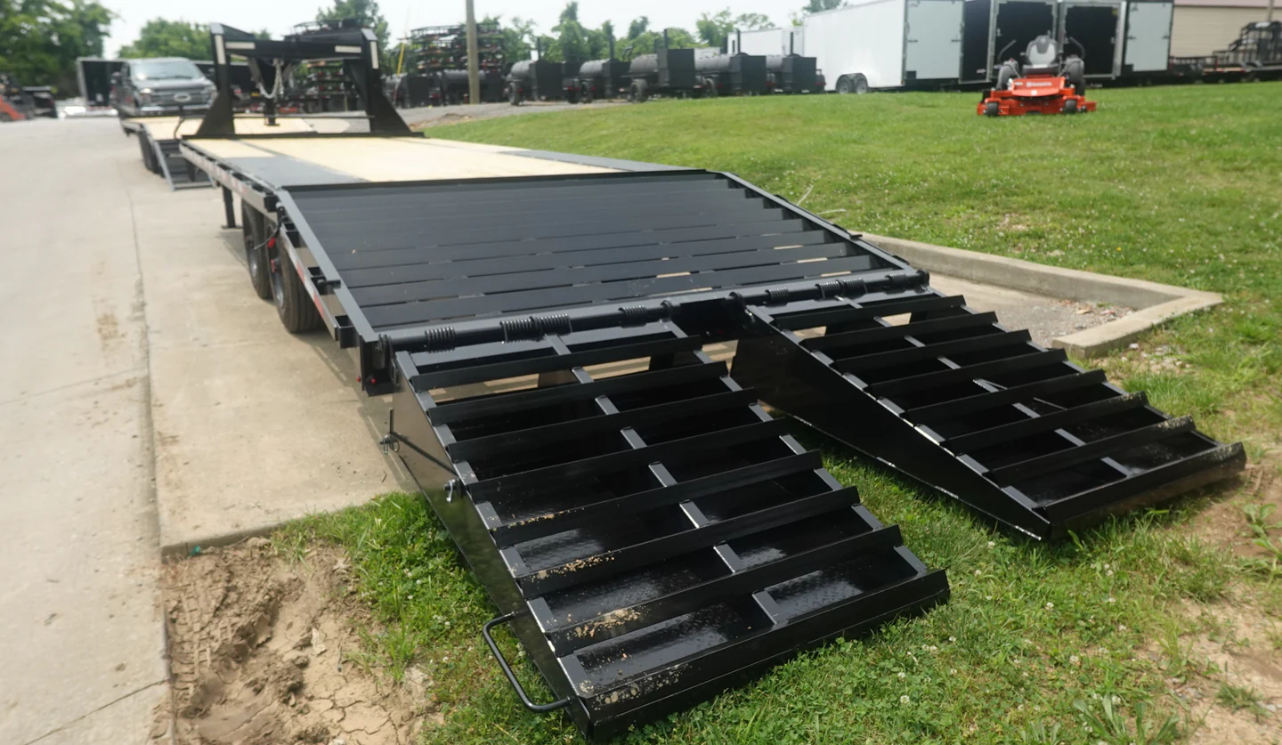 8.5x25 Gooseneck Deckover Dovetail Trailer (2) 10K Axles King Kong Ramps 20K GVWR - Image 5