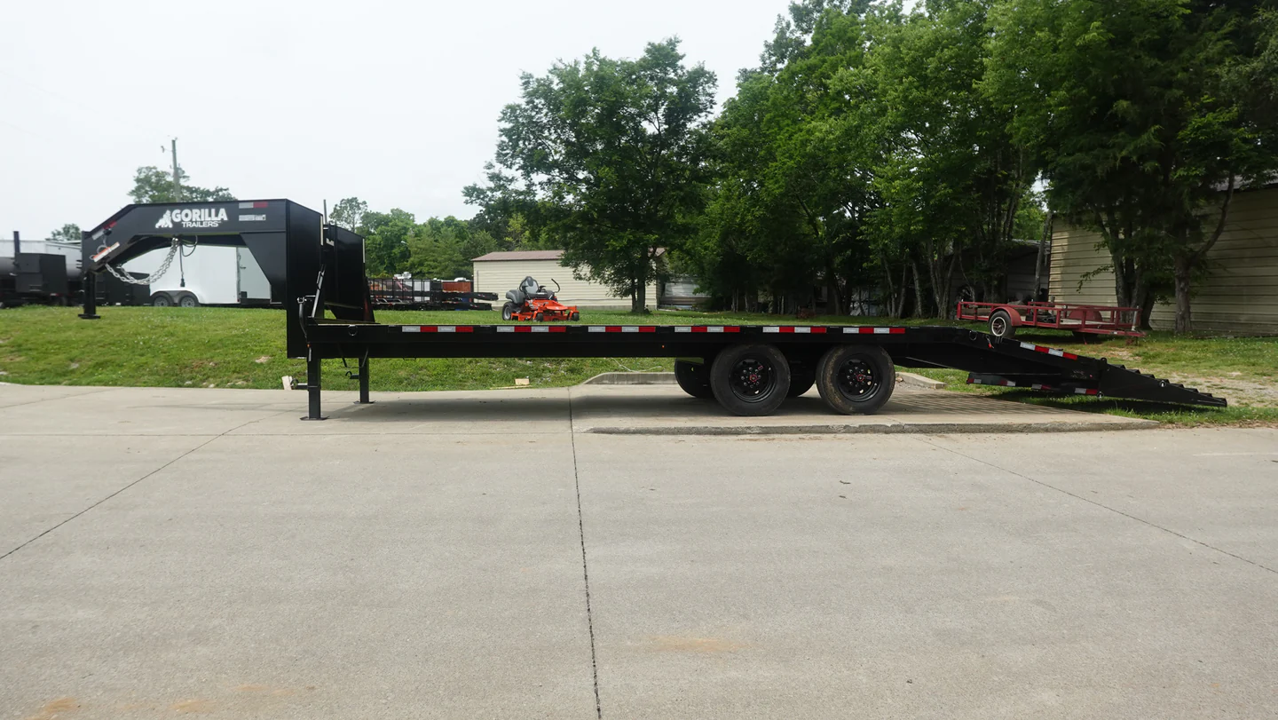 8.5x25 Gooseneck Deckover Dovetail Trailer (2) 10K Axles King Kong Ramps 20K GVWR - Image 7