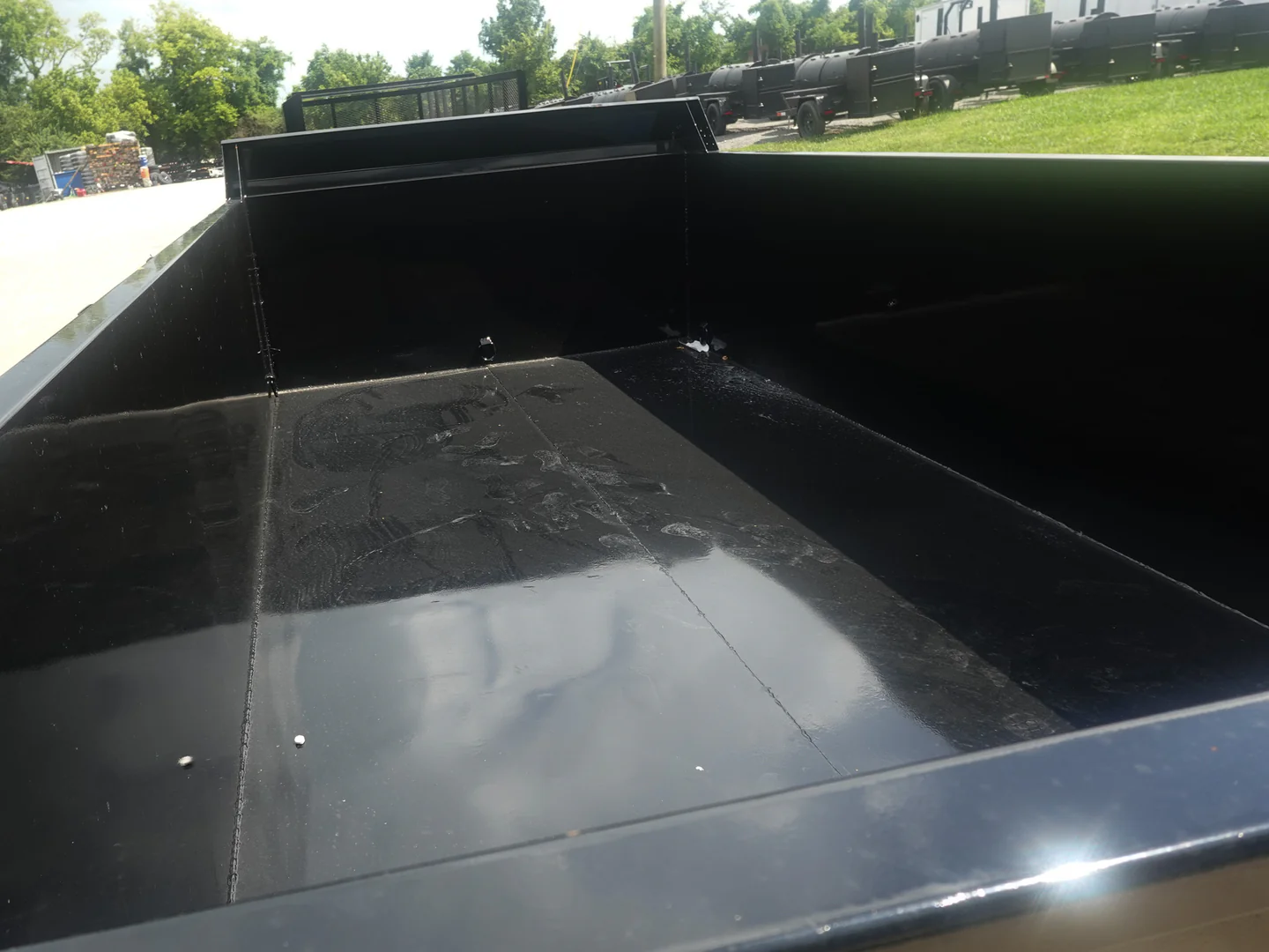 7x14 Hydraulic Dump Trailer 3ft Sides Powder Coated 2-7k Axles GVWR 14K - Image 3