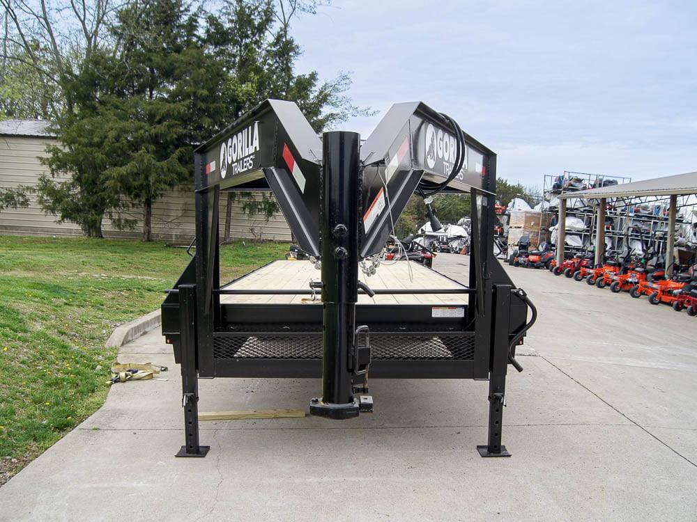 8.5x25 IBeam Gooseneck Straight Deckover Trailer (2) 7K Axles Slide Ramps 14K GVWR - Image 7