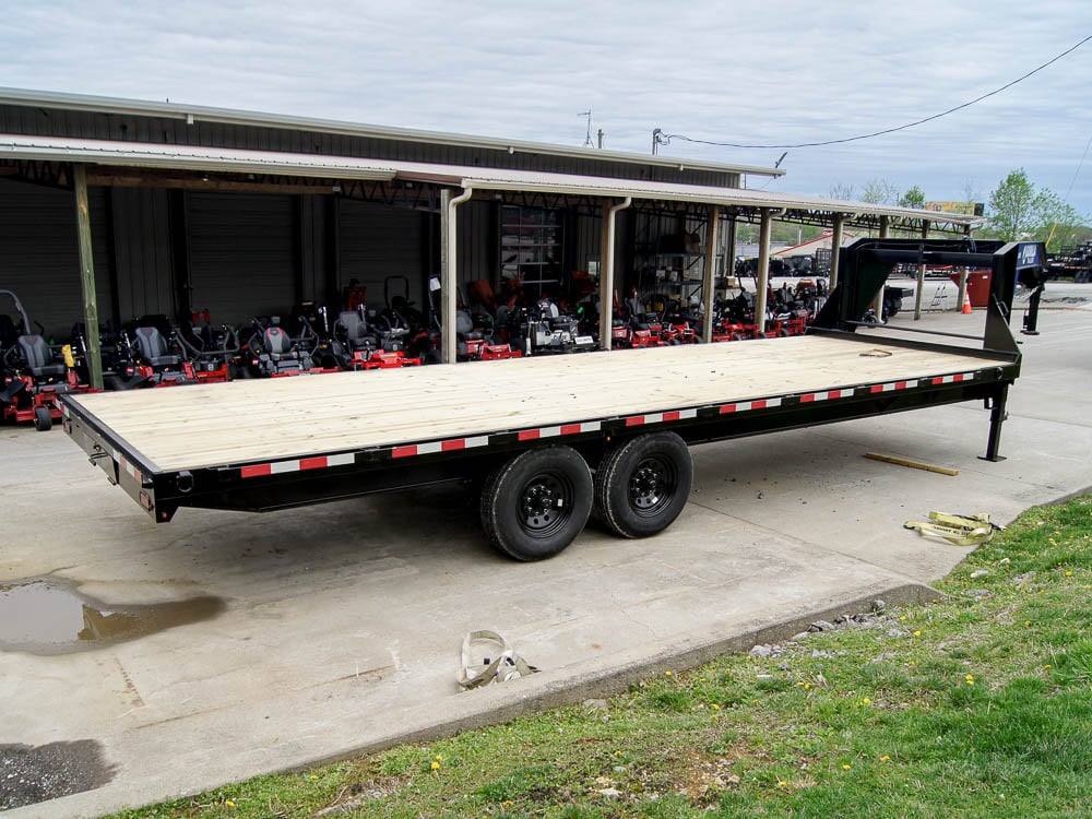 8.5x25 IBeam Gooseneck Straight Deckover Trailer (2) 7K Axles Slide Ramps 14K GVWR - Image 5