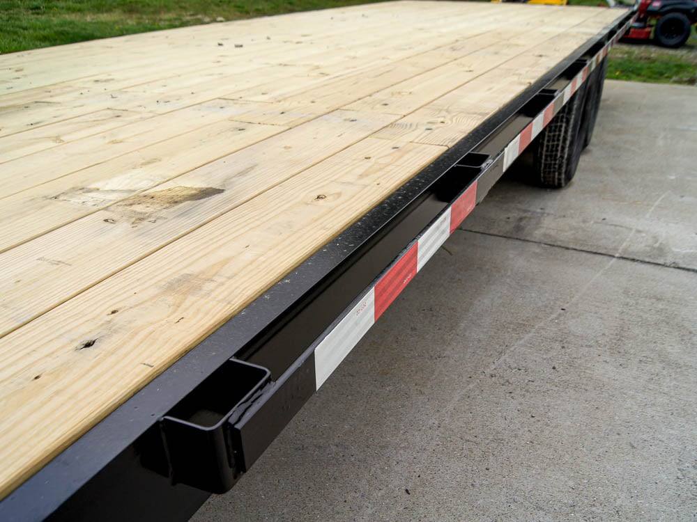 8.5x25 IBeam Gooseneck Straight Deckover Trailer (2) 7K Axles Slide Ramps 14K GVWR - Image 3