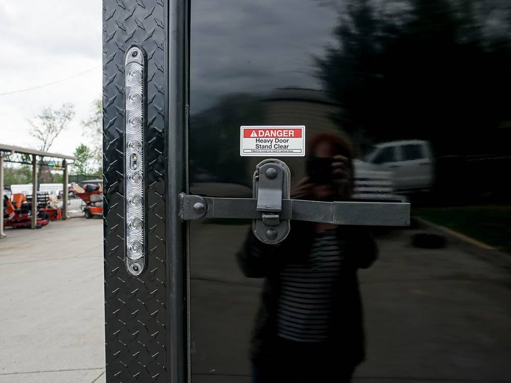 8.5 x 24 Charcoal/Black Enclosed Trailer with Blackout Package Storage - Image 6