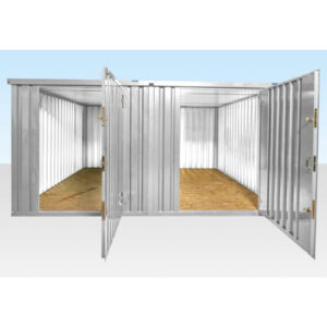 4M X 4.2M Side Linked Flat Pack Container Bundle (Galvanised)