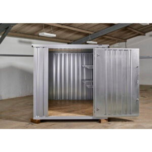3M X 2.1M Flat Pack Storage Container – Galvanised