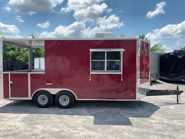 8.5' x 18' Brandy Wine BBQ Porch Concession Food Trailer