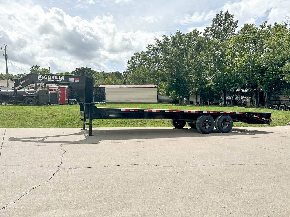 8.5x25 IBeam Gooseneck Deckover Trailer (2) 7K Axles King Kong Ramps 14K GVWR - Image 6