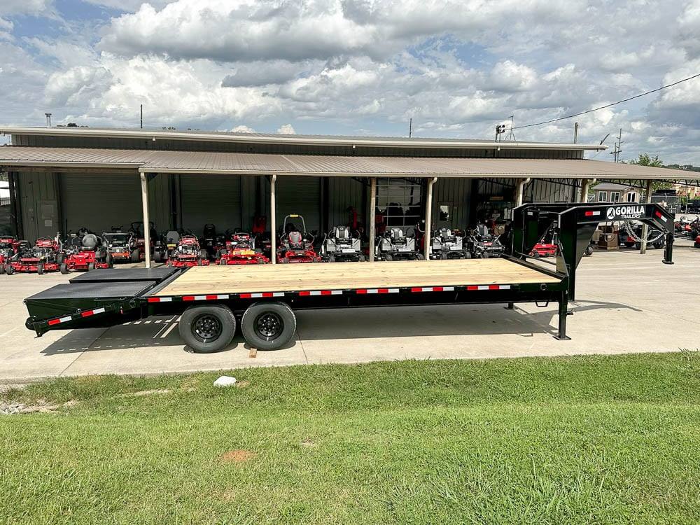 8.5x25 IBeam Gooseneck Deckover Trailer (2) 7K Axles King Kong Ramps 14K GVWR - Image 4