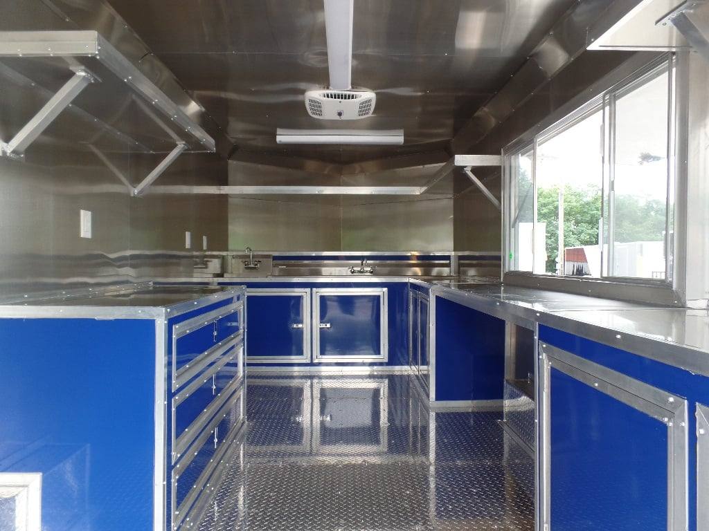 8.5' x 17' Yellow Concession Food Trailer - Image 8