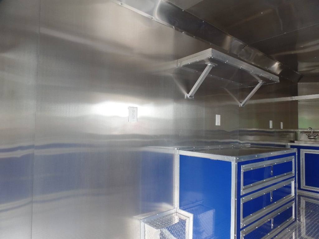 8.5' x 17' Yellow Concession Food Trailer - Image 7