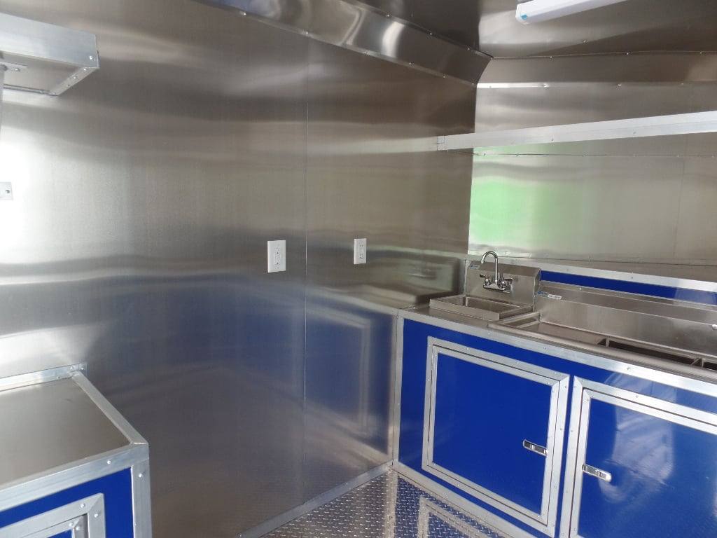 8.5' x 17' Yellow Concession Food Trailer - Image 2