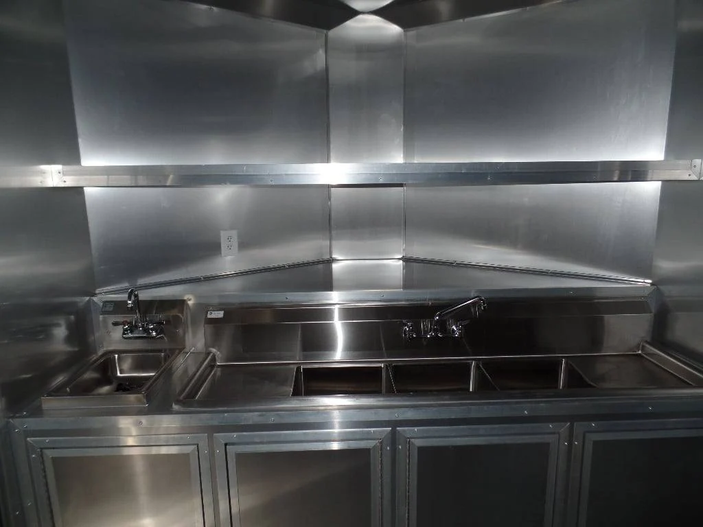 8.5' x 16' Concession Trailer White Food Event Catering - Image 9