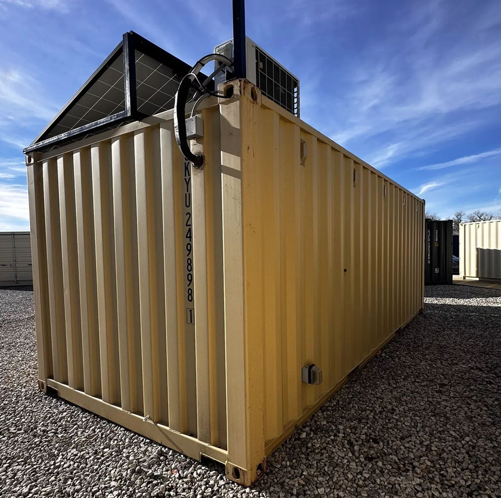 20 ft Shipping Container Office Solar Off Grid Or Grid - Image 2